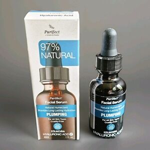 Purifect Plumping Facial Serum - NEW 30ml Natural Humectant Hydration Hyaluronic